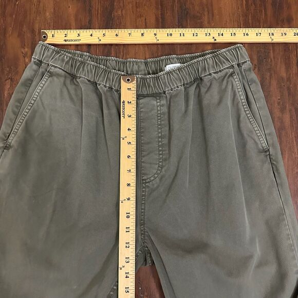 OUTERKNOWN Mens Paz Drawstring Waist Khaki Pants in Sage Green - Picture 11 of 13